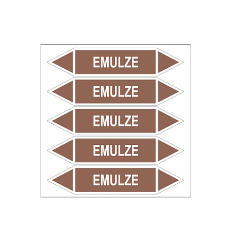 Značení potrubí, emulze